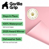 image:imageGORILLA GRIP Dog Food Mat 100 Waterproof Silicone 185x115 GrayPink