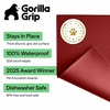 image:imageGORILLA GRIP Dog Food Mat 100 Waterproof Silicone 185x115 GrayRed