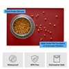 image:imageGORILLA GRIP Dog Food Mat 100 Waterproof Silicone 185x115 GrayRed