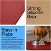 image:imageGORILLA GRIP Dog Food Mat 100 Waterproof Silicone 185x115 GrayRed