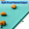 image:imageGORILLA GRIP Dog Food Mat 100 Waterproof Silicone 185x115 GrayTurquoise