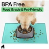image:imageGORILLA GRIP Dog Food Mat 100 Waterproof Silicone 185x115 GrayTurquoise