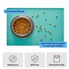 image:imageGORILLA GRIP Dog Food Mat 100 Waterproof Silicone 185x115 GrayTurquoise