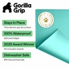 image:imageGORILLA GRIP Dog Food Mat 100 Waterproof Silicone 185x115 GrayTurquoise