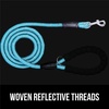 image:imageGORILLA GRIP Dog Leash Heavy Duty Reflective Rope for 33lb Dogs BlackBlue