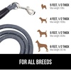 image:imageGORILLA GRIP Dog Leash Heavy Duty Reflective Rope for 33lb Dogs BlackGray