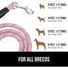 image:imageGORILLA GRIP Dog Leash Heavy Duty Reflective Rope for 33lb Dogs BlackPink