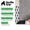 image:imageGORILLA GRIP Extra Long Rug Grippers for Hardwood Floor 8 Pack BlackRectangular