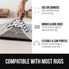 image:imageGORILLA GRIP Extra Long Rug Grippers for Hardwood Floor 8 Pack BlackTriangular