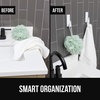 image:imageGORILLA GRIP Heavy Duty Adhesive Reusable Wall Hooks 5 Pack MetalWhite