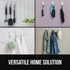 image:imageGORILLA GRIP Heavy Duty Adhesive Reusable Wall Hooks 5 Pack MetalWhite