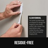 image:imageGORILLA GRIP Heavy Duty Adhesive Reusable Wall Hooks 5 Pack MetalWhite