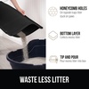 image:imageGORILLA GRIP Honeycomb Cat Litter Box Mat Soft on Paws 24x15 GrayBlack