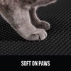 image:imageGORILLA GRIP Honeycomb Cat Litter Box Mat Soft on Paws 24x15 GrayBlack
