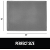 image:imageGORILLA GRIP Honeycomb Cat Litter Box Mat Soft on Paws 24x15 GrayGray
