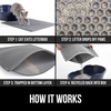 image:imageGORILLA GRIP Honeycomb Cat Litter Box Mat Soft on Paws 24x15 GrayGray