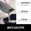 image:imageGORILLA GRIP Honeycomb Cat Litter Box Mat Soft on Paws 24x15 GrayGray