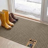 image:imageGORILLA GRIP HydroABSORB Door Mat for Indoor Outdoor Use 29x17 BlackBeige
