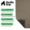 image:imageGORILLA GRIP HydroABSORB Door Mat for Indoor Outdoor Use 29x17 BlackBeige