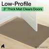 image:imageGORILLA GRIP HydroABSORB Door Mat for Indoor Outdoor Use 29x17 BlackBeige
