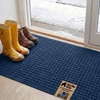 image:imageGORILLA GRIP HydroABSORB Door Mat for Indoor Outdoor Use 29x17 BlackBlue