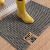 image:imageGORILLA GRIP HydroABSORB Door Mat for Indoor Outdoor Use 29x17 BlackCharcoal