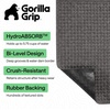 image:imageGORILLA GRIP HydroABSORB Door Mat for Indoor Outdoor Use 29x17 BlackCharcoal