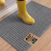 image:imageGORILLA GRIP HydroABSORB Door Mat for Indoor Outdoor Use 29x17 BlackGrey