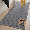 image:imageGORILLA GRIP HydroABSORB Door Mat for Indoor Outdoor Use 29x17 BlackGrey