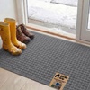image:imageGORILLA GRIP HydroABSORB Door Mat for Indoor Outdoor Use 29x17 BlackGrey