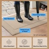 image:imageGORILLA GRIP Indoor Door Mat Rubber Backing Entry Rug 29x17 GrayBeige