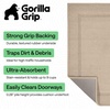 image:imageGORILLA GRIP Indoor Door Mat Rubber Backing Entry Rug 29x17 GrayBeige