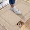 image:imageGORILLA GRIP Indoor Door Mat Rubber Backing Entry Rug 29x17 GrayBeige
