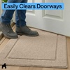 image:imageGORILLA GRIP Indoor Door Mat Rubber Backing Entry Rug 29x17 GrayBeige