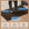 image:imageGORILLA GRIP Indoor Door Mat Rubber Backing Entry Rug 29x17 GrayBrown