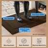 image:imageGORILLA GRIP Indoor Door Mat Rubber Backing Entry Rug 29x17 GrayBrown