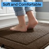 image:imageGORILLA GRIP Indoor Door Mat Rubber Backing Entry Rug 29x17 GrayBrown