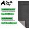 image:imageGORILLA GRIP Indoor Door Mat Rubber Backing Entry Rug 29x17 GrayDark Gray