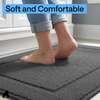 image:imageGORILLA GRIP Indoor Door Mat Rubber Backing Entry Rug 29x17 GrayDark Gray