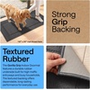 image:imageGORILLA GRIP Indoor Door Mat Rubber Backing Entry Rug 29x17 GrayDark Gray