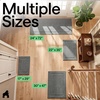 image:imageGORILLA GRIP Indoor Door Mat Rubber Backing Entry Rug 29x17 GrayGrey