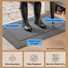 image:imageGORILLA GRIP Indoor Door Mat Rubber Backing Entry Rug 29x17 GrayGrey