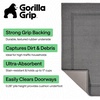 image:imageGORILLA GRIP Indoor Door Mat Rubber Backing Entry Rug 29x17 GrayGrey