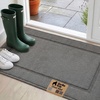 image:imageGORILLA GRIP Indoor Door Mat Rubber Backing Entry Rug 29x17 GrayGrey
