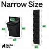 image:imageGORILLA GRIP Over the Door Shoe Organizer 24 Large Pockets BlackBlack