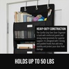 image:imageGORILLA GRIP Over the Door Shoe Organizer 24 Large Pockets BlackBlack
