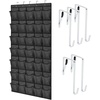image:imageGORILLA GRIP Over the Door Shoe Organizer 24 Large Pockets BlackBlack