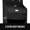 image:imageGORILLA GRIP Over the Door Shoe Organizer 24 Large Pockets BlackBlack