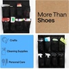 image:imageGORILLA GRIP Over the Door Shoe Organizer 24 Large Pockets BlackBlack