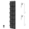 image:imageGORILLA GRIP Over the Door Shoe Organizer 24 Large Pockets BlackBlack